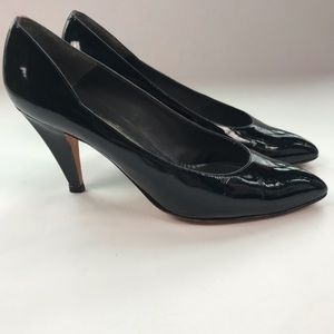 BALLY Patent Leather Pointed Toe Pumps Sz 8.5